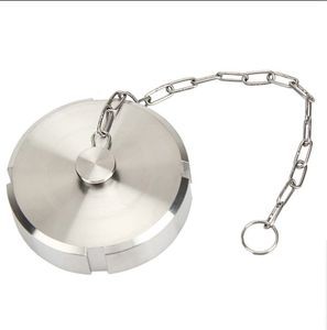 Sanitær blank mutter i rustfritt stål med kjede og klips DIN11851