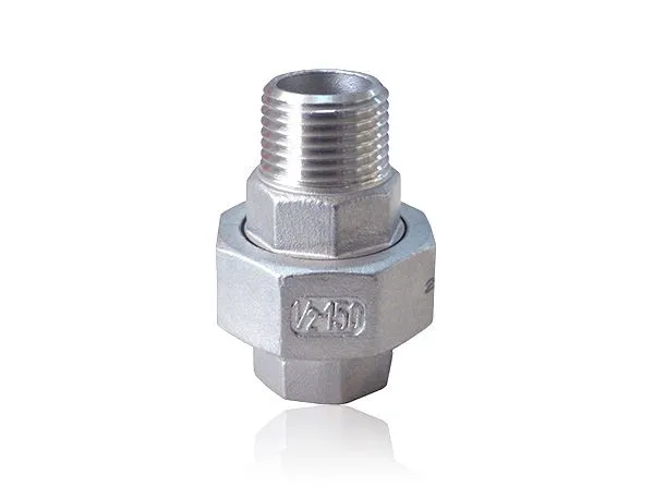 Rustfritt stålrør Union konisk hann hunn